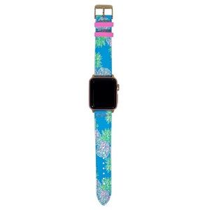 Lilly Pulitzer Watch Band Swizzle Out Pineapple Blue Pink 38mm 40mm Apple Watch